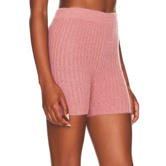Lovers & Friends Reign Knit Biker Shorts in Mauve NWOT Size Small - Picture 2 of 4